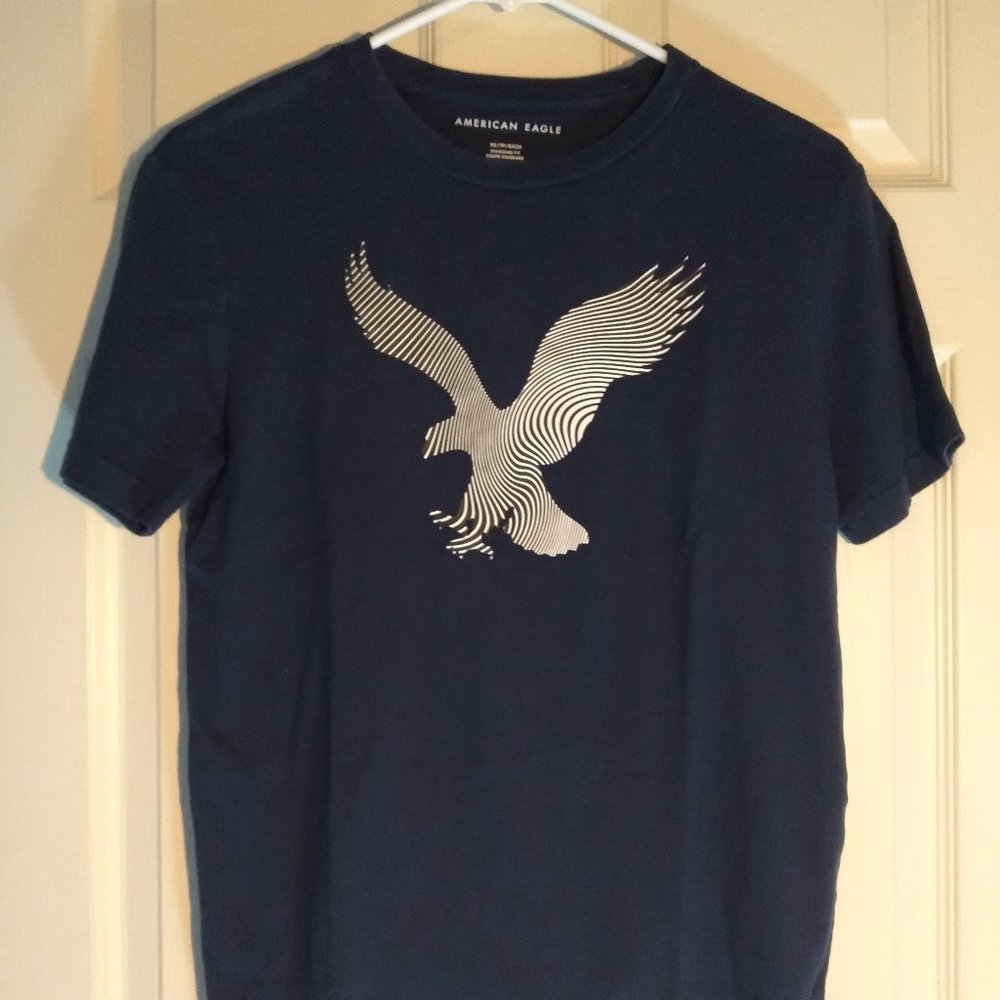 American Eagle Flying Eagle Freedom Tee - Navy Blue - Size Extra Small